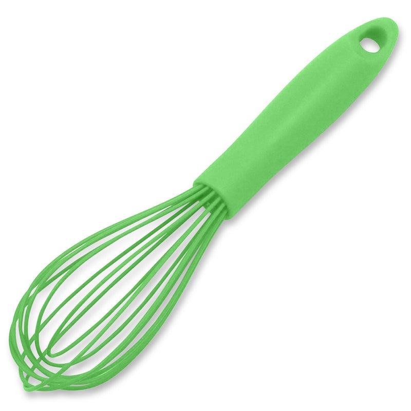 Chef Craft Premium Silicone Wire Cooking Whisk, 10.5 inch, Green - Image 1